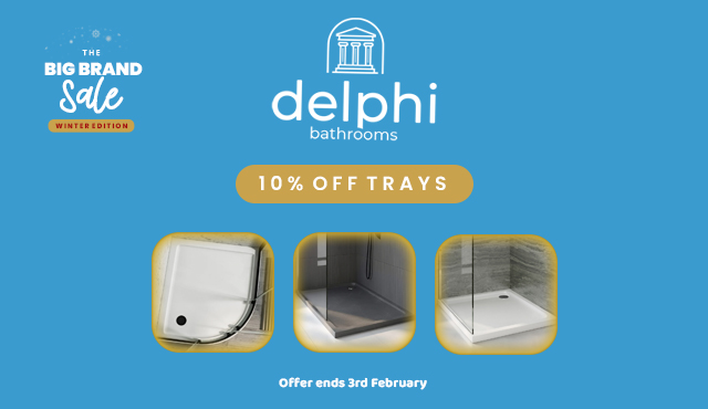 10% Off Delphi Shower Trays