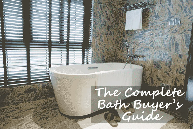 A image showing a freestanding bath as part of the bath buyers guide for heat and plumb