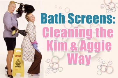 an image showing kim and aggie and is part of the cleaning bath screen article by heatandplumb.com