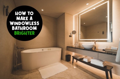How to Make a Windowless Bathroom Brighter
