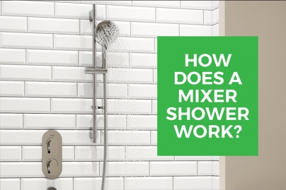 An image showing a Bristan  Mixer Shower that is part of the technical guide How Do Mixer Showers Work by heatandplumb.com | Article Image