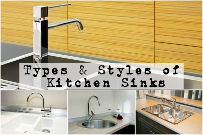 A collage of kitchen sinks as shown in the Types and Styles of Kitchen Sinks Buyers Guide by heatandplumb.com | Article Image
