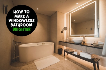 How to Make a Windowless Bathroom Brighter