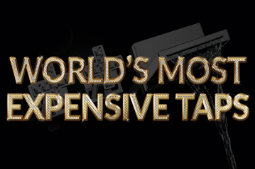 A picture showing a diamond tap made by Teknobili and featured in the worlds most expensive taps by heatandplumb.com