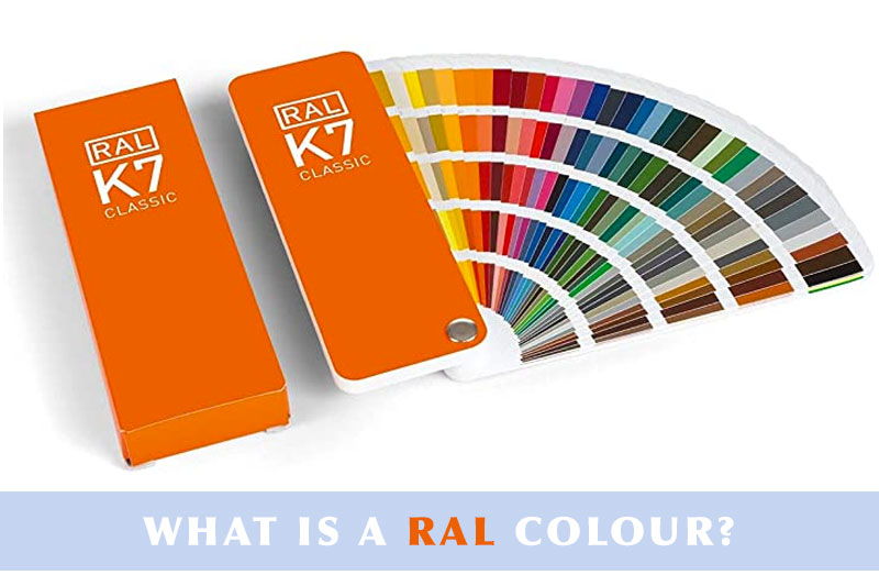 An image showing a RAL Colour swatch booklet with over 200 colours