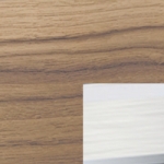 Geberit Sigma50 Square Flush Plate for Dual Flush - Colour Swatch - Black Walnut