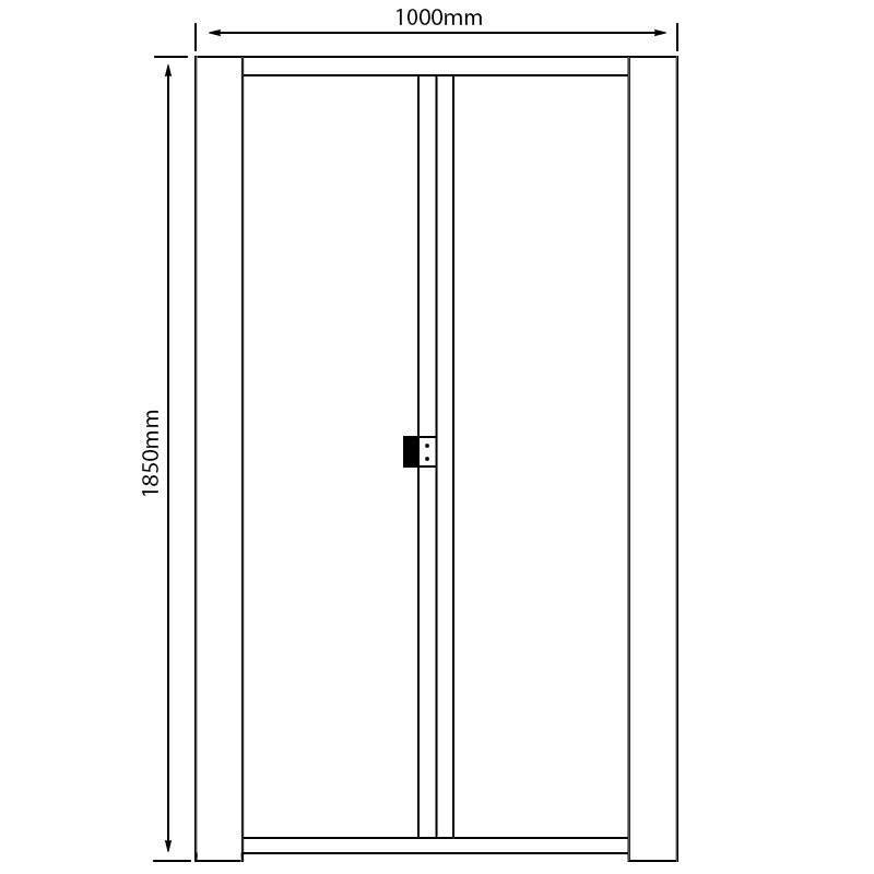 Arley Ralus 6 Bi-Fold Shower Door 1000mm Wide - 6mm Glass