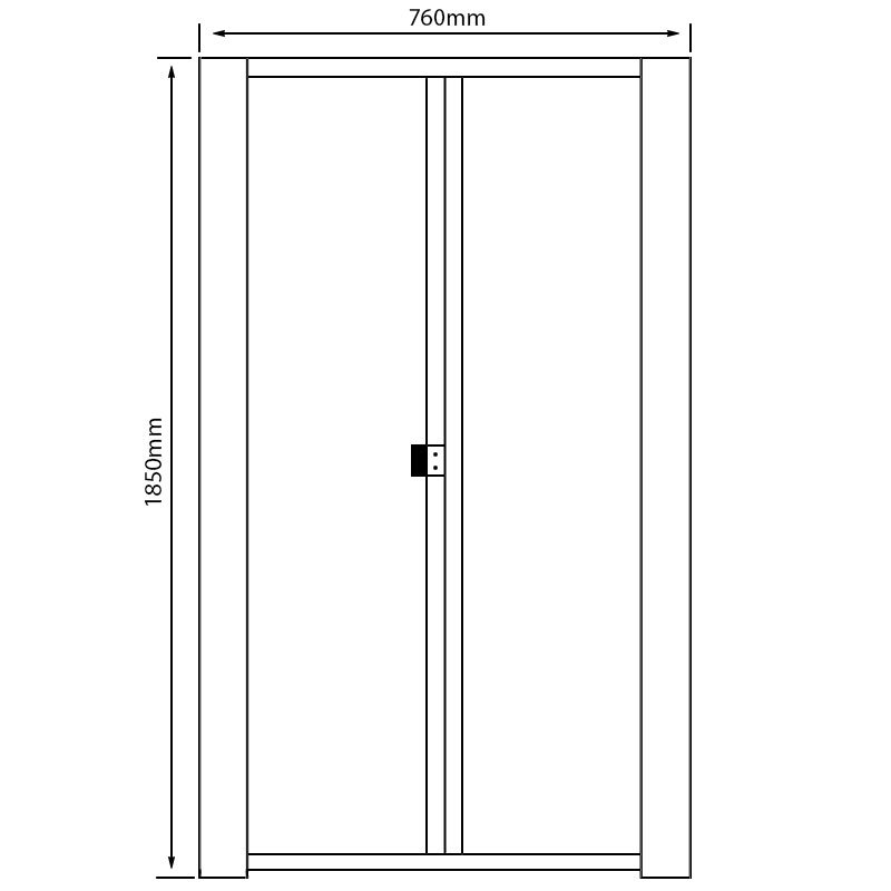 Arley Ralus 6 Bi-Fold Shower Door 760mm Wide - 6mm Glass