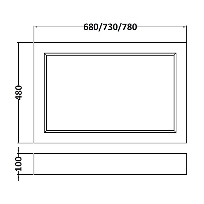 Bayswater Pointing White MDF Bath End Panel 560mm H x 700mm W