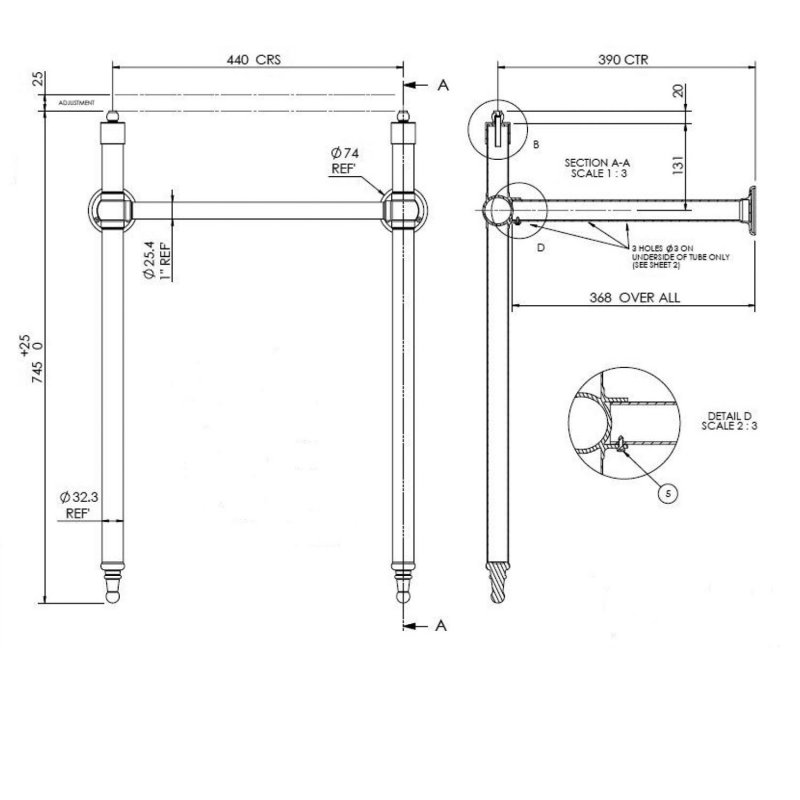 Bayswater Traditional Basin Frame/Wash Stand Chrome