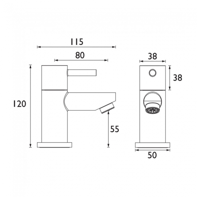 Bristan Blitz Bath Taps Pair - Chrome