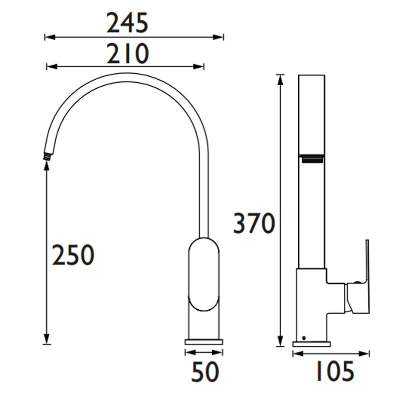 Bristan Cherry Sink Mixer CHR EFSNK C Deck Mounted Chrome