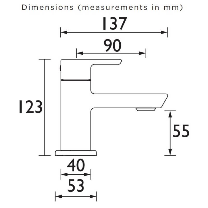 Bristan Cobalt Bath Taps Twin Taps - Chrome
