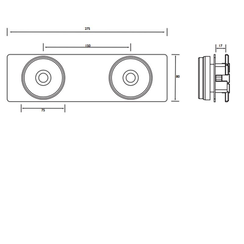 Bristan Complemetary Wall Mounting Kit WMNT11 C Chrome