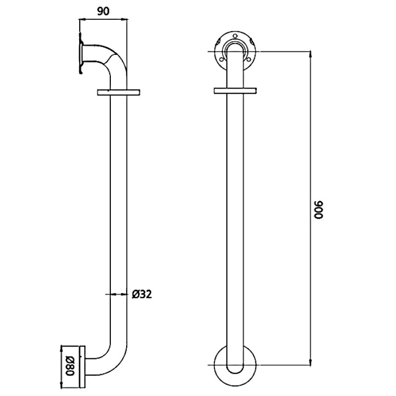 Bristan Slider Rail Shower Kit EV KITEGB C Modern Stainless Steel