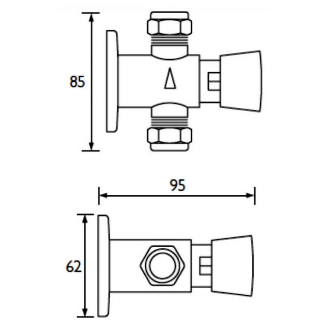 Bristan Exposed Timed Flow Control for Water Economy - Chrome