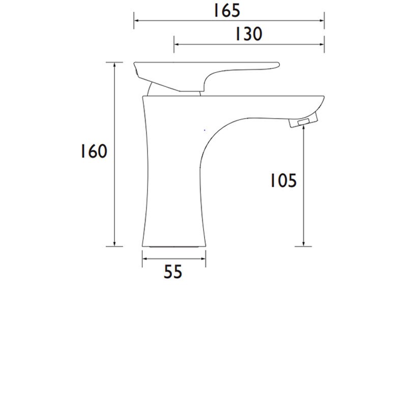 Bristan Hourglass Mono Bath Filler Tap Pillar Mounted - Chrome