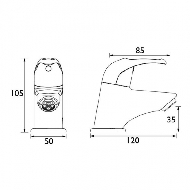 Bristan Java Bath Taps - Chrome Plated