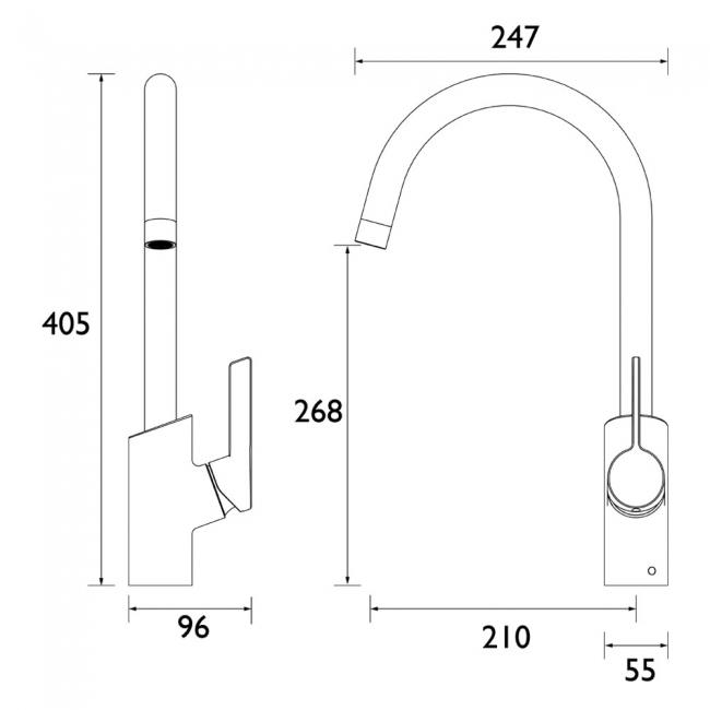 Bristan Maple EasyFit Kitchen Sink Mixer Tap - Chrome