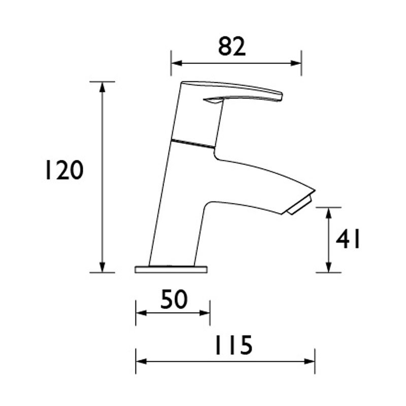 Bristan Orta Modern Basin Taps - Chrome