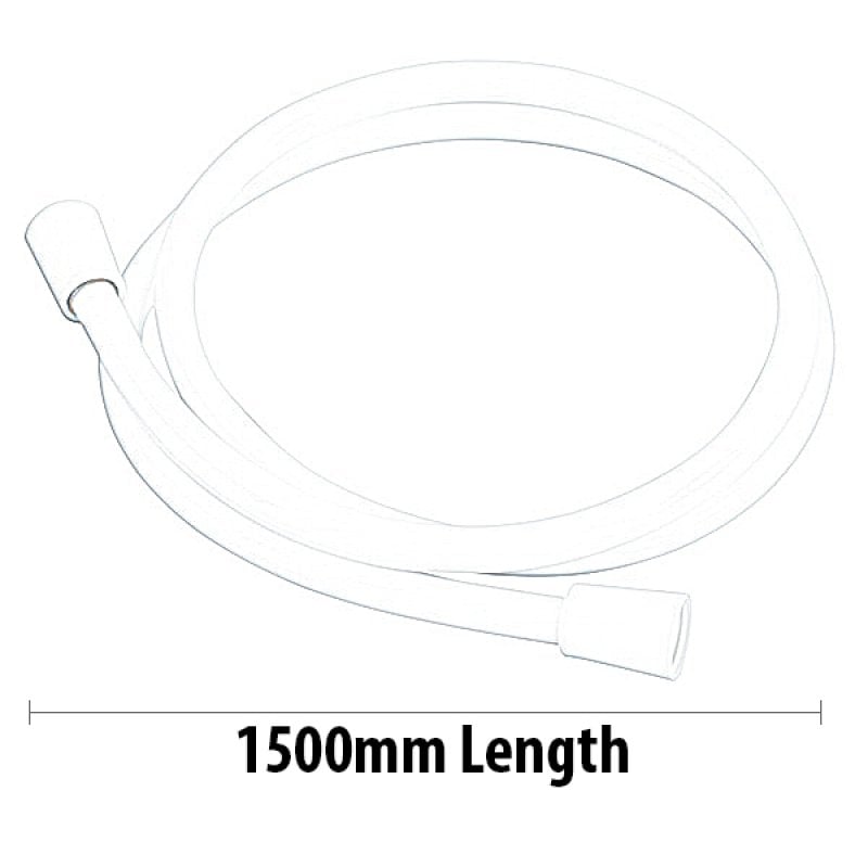 Bristan Cone-to-Nut PVC Shower Hose 1500mm Length - Chrome