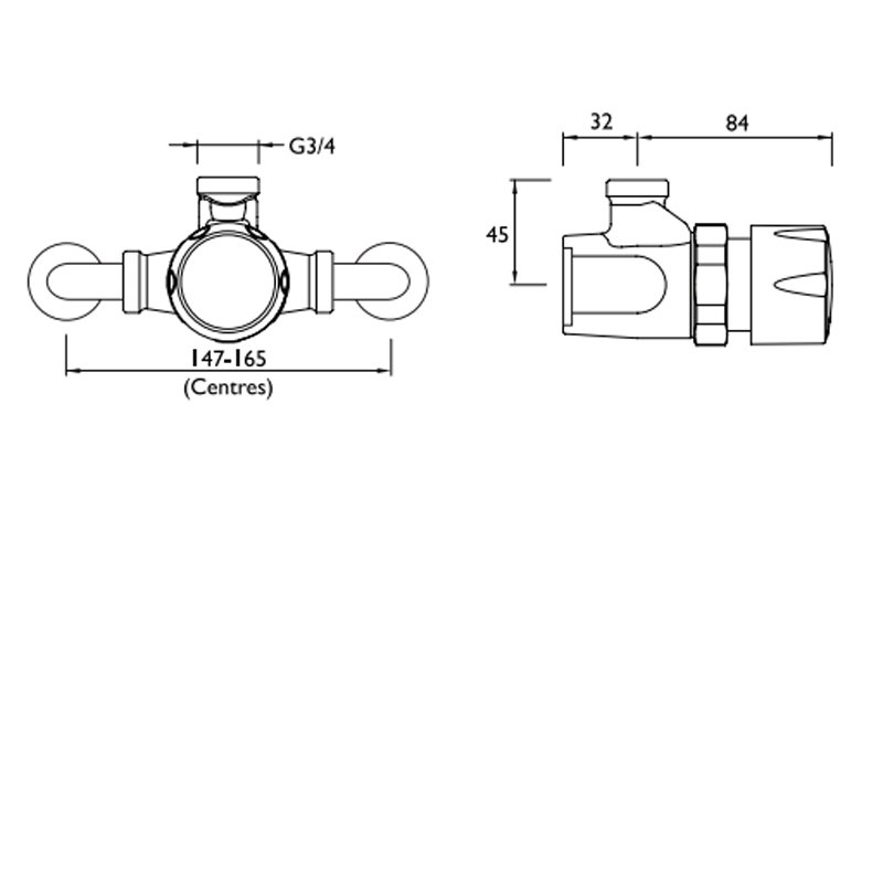 Bristan Timed Shower Valve TFS 1 C Exposed Chrome