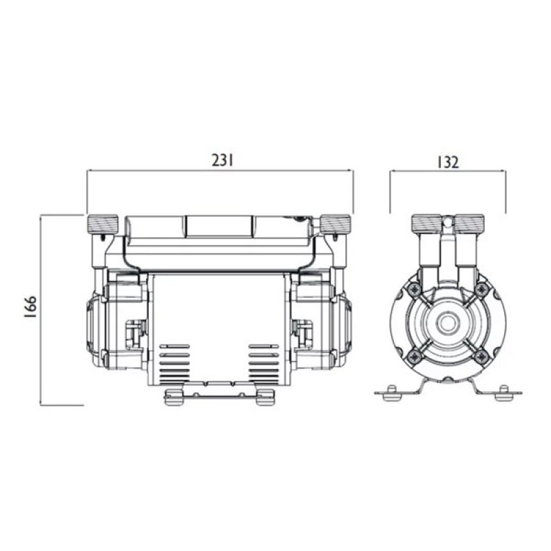 Bristan Twin Impeller Shower Booster Pump 2.0 Bar - Black