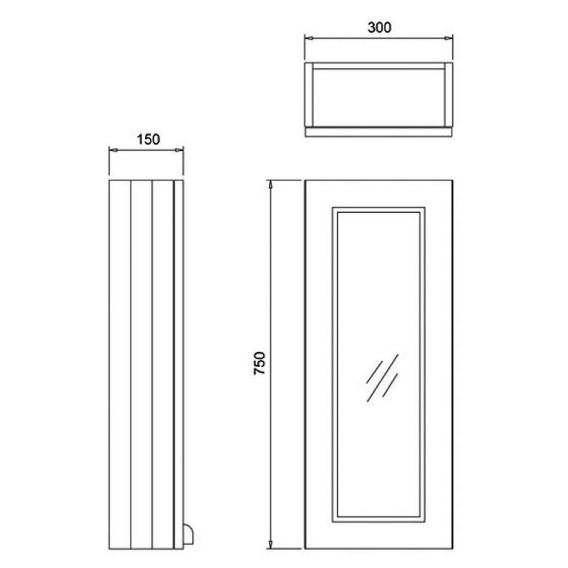 Burlington 30 Fitted Bathroom F3MW 300mm Matt White