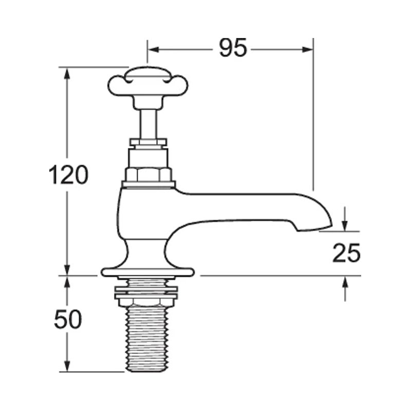 Deva Coronation Basin Taps Pair - Gold