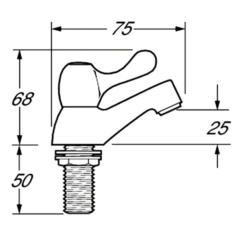 Deva Lever Basin Taps (Pair) CNTL01 Deck Mounted Chrome