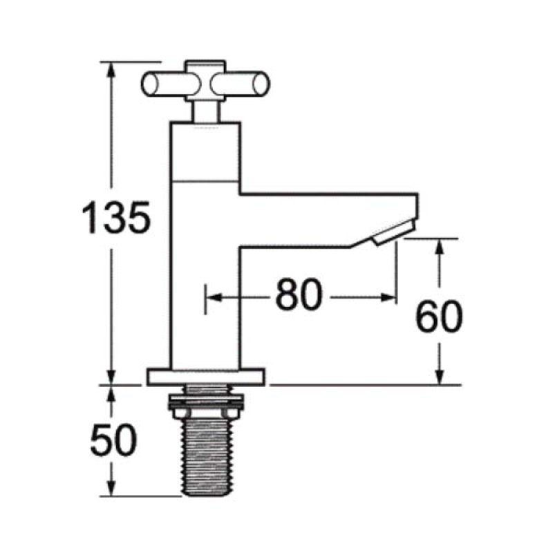 Deva Motif Traditional Bath Taps Pair - Chrome