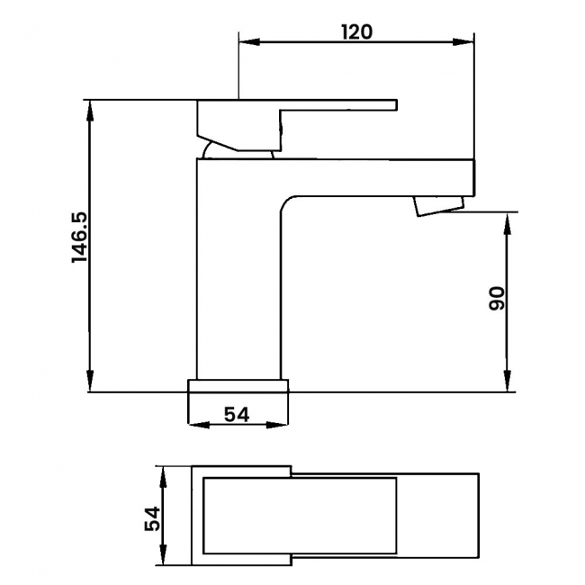 Deva Savvi MK2 Mono Single Lever Basin Mixer Tap with Press Top Waste - Chrome