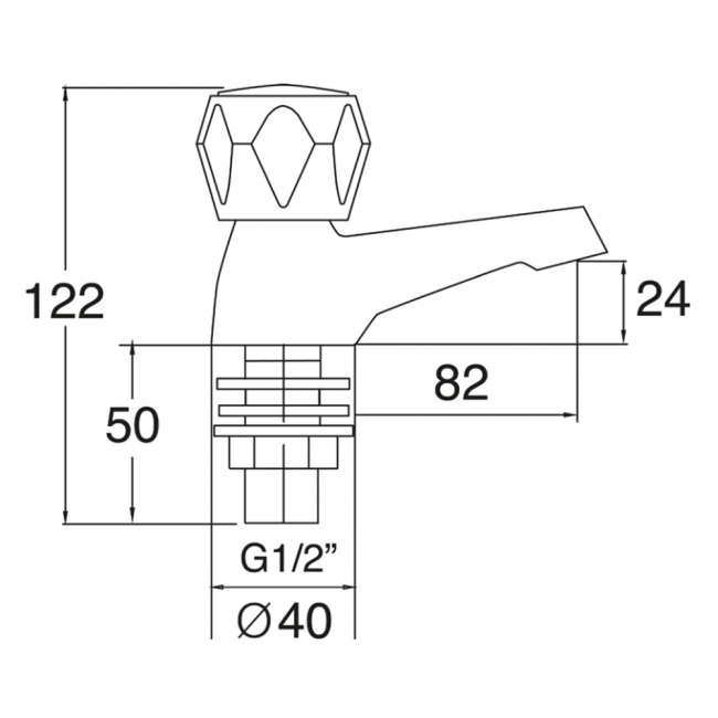 Deva Vitality Round Basin Taps Pair - Chrome