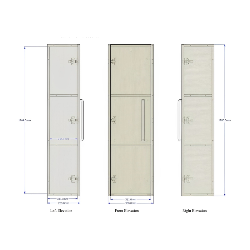 Duchy Vermont Storage Unit EF406WH 350mm White
