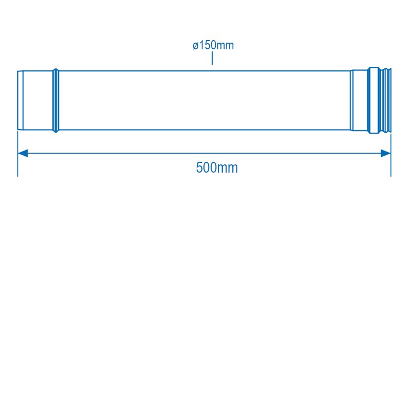 Firebird 500mm Plume Extension - 150mm Diameter