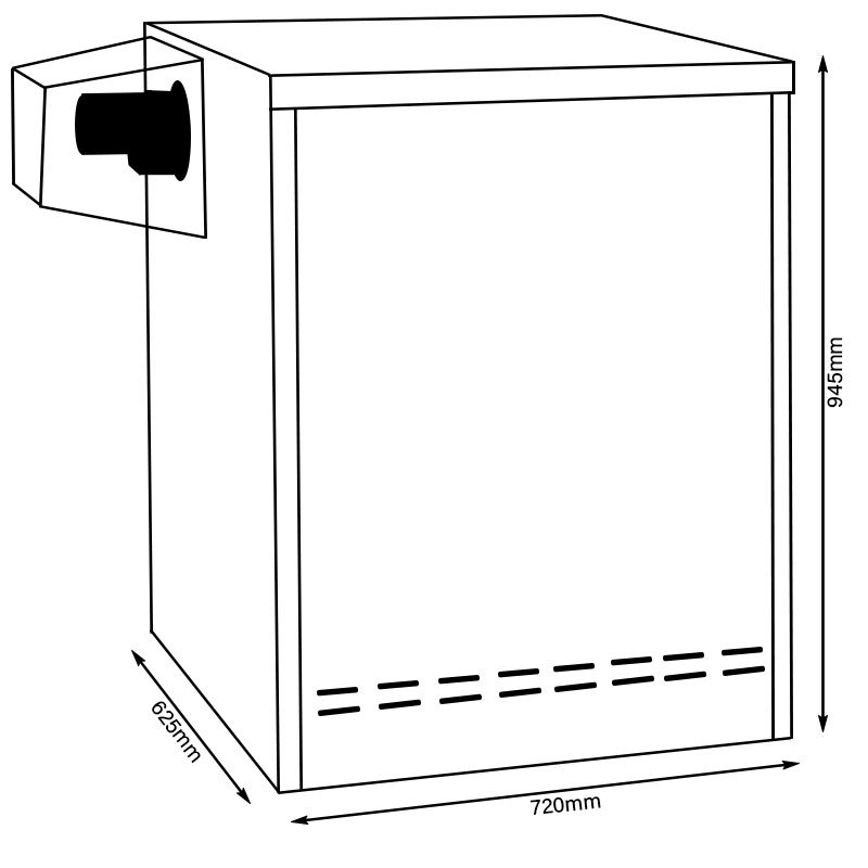 Firebird Envirogreen Condensing Outdoor Combi Oil Boiler 20kW