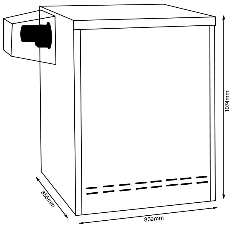 Firebird Envirogreen Condensing Outdoor Combi Oil Boiler 35kW