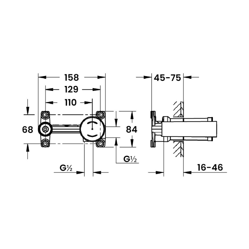 Grohe Single-lever Mixer 1/2 inch Universal Concealed Body