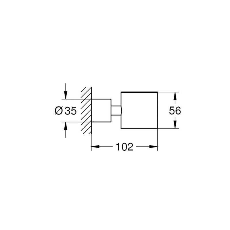 Grohe Atrio Glass Holder 40304003 Brass Chrome