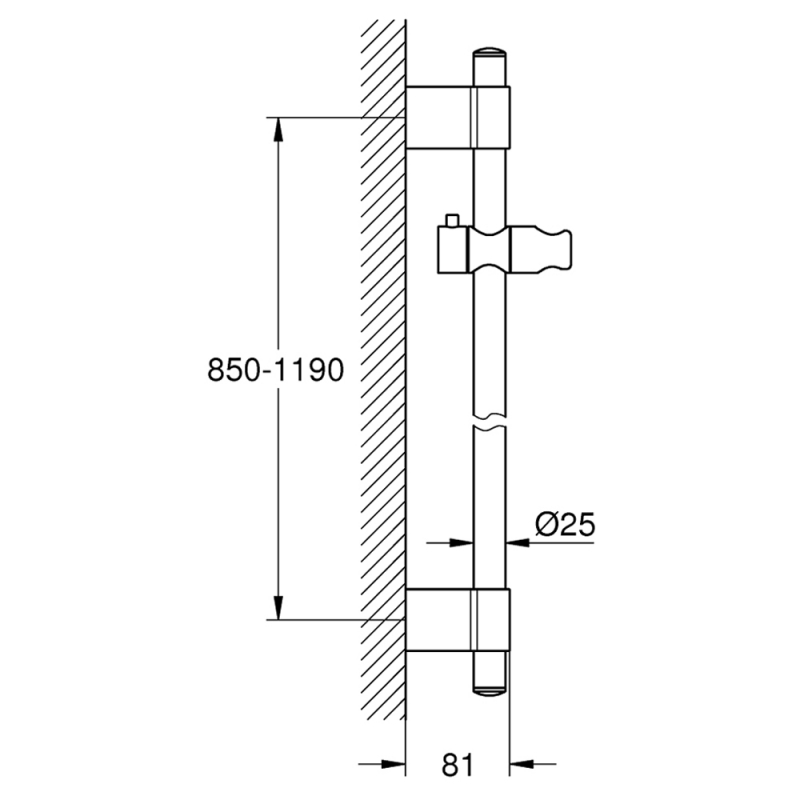 Grohe Shower Kit Shower Kit 27136001 Modern Chrome