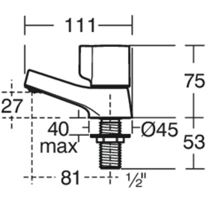 Ideal Standard Alto Basin Pillar Taps Pair Chrome