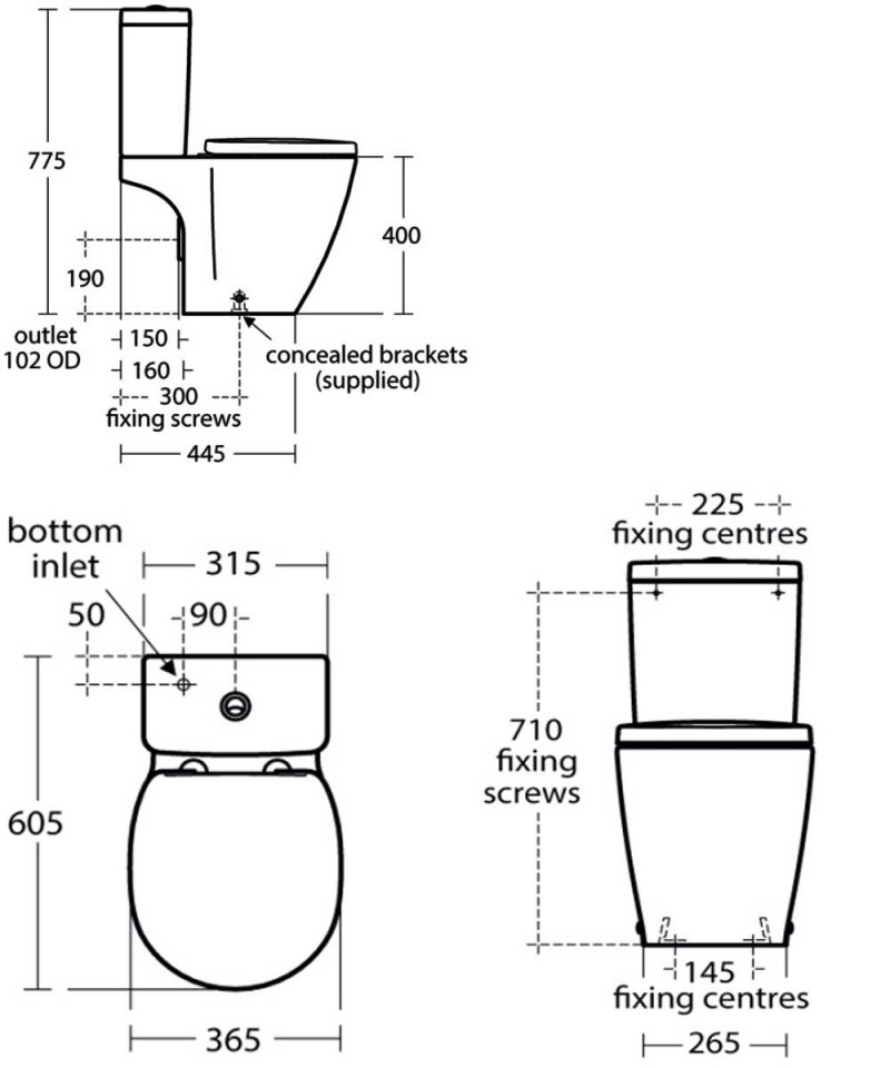 Ideal Standard Concept Space Toilet E120501+E796901+E129301 Close