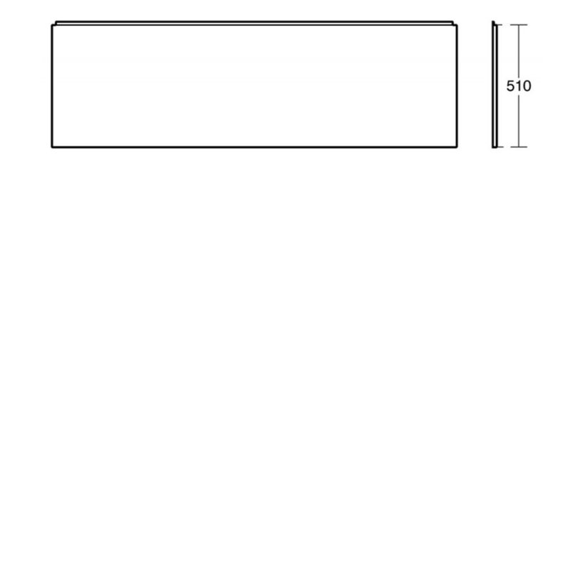 Ideal Standard Unilux Bath Front Panel 1700mm Wide E319401 White