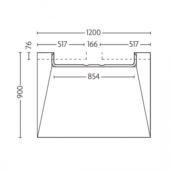 Impey Aqua-Dec Linear 3 Wet Room Former 1200mm x 900mm (inc Brushed Steel Drain)