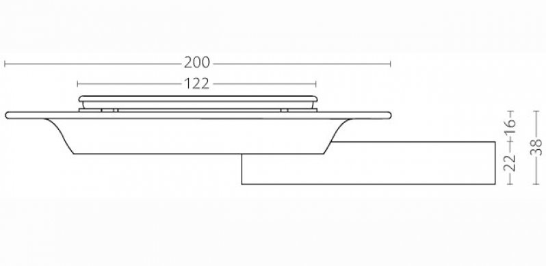 Impey TILED FLOOR Gully For Pumped Waste with Stainless Steel Grate