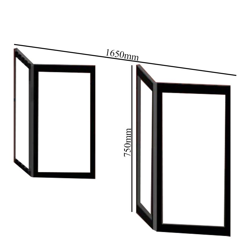 Impey Elevate Option G Alcove Half Height Door 1650mm - Non Handed