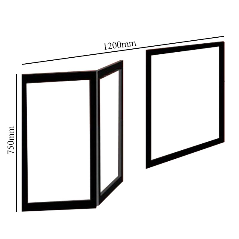Impey Elevate Option M Alcove Half Height Door 1200mm - Right Handed