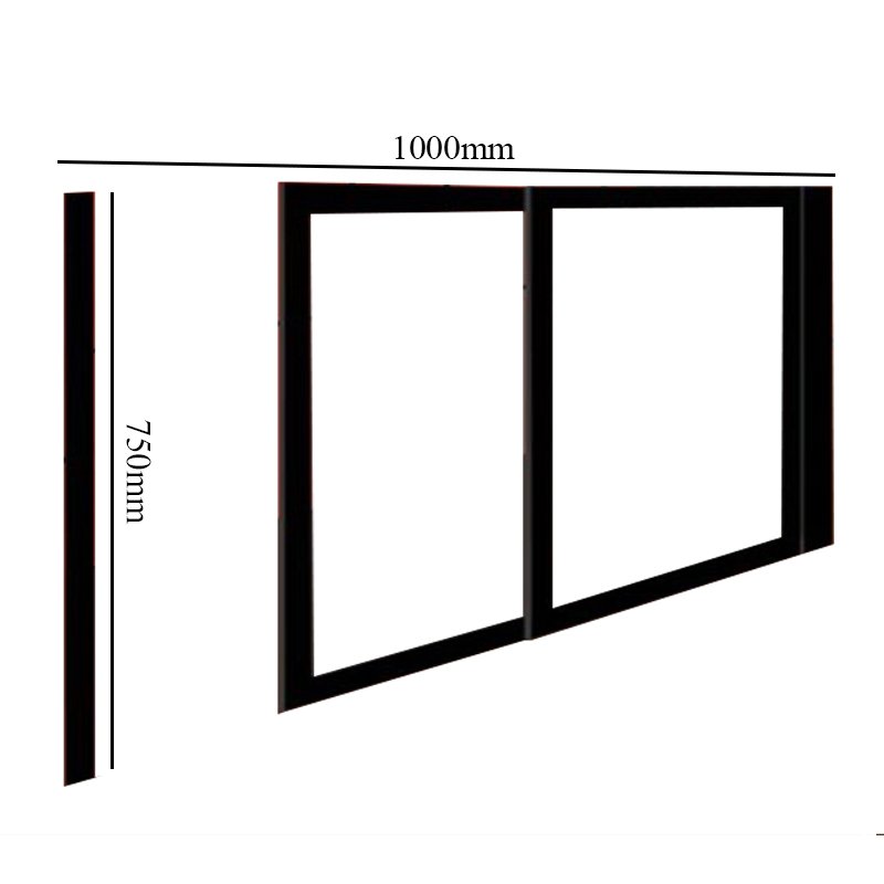 Impey Freeglide Option 2 Alcove Half Height Door 1000mm Wide - Right Handed