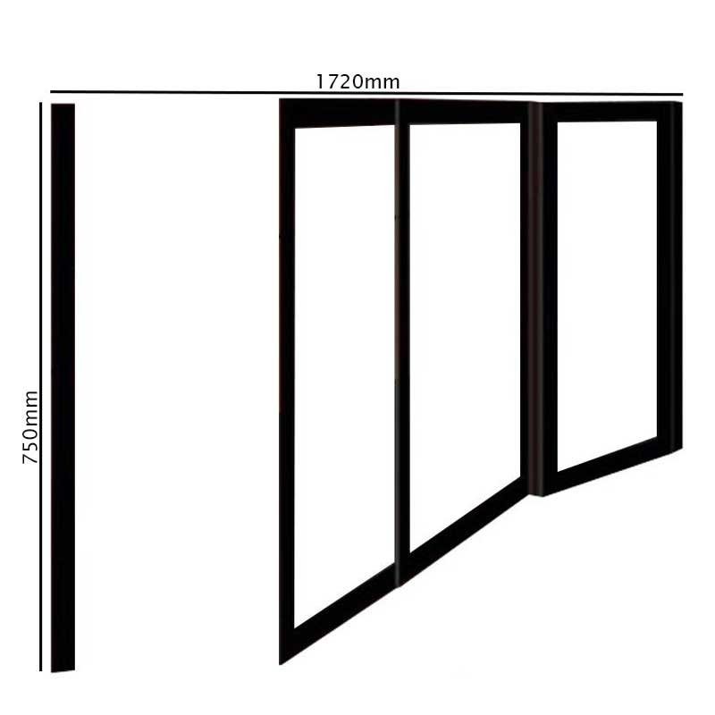 Impey Freeglide Option 5 Alcove Half Height Door 1720mm Wide - Right Handed