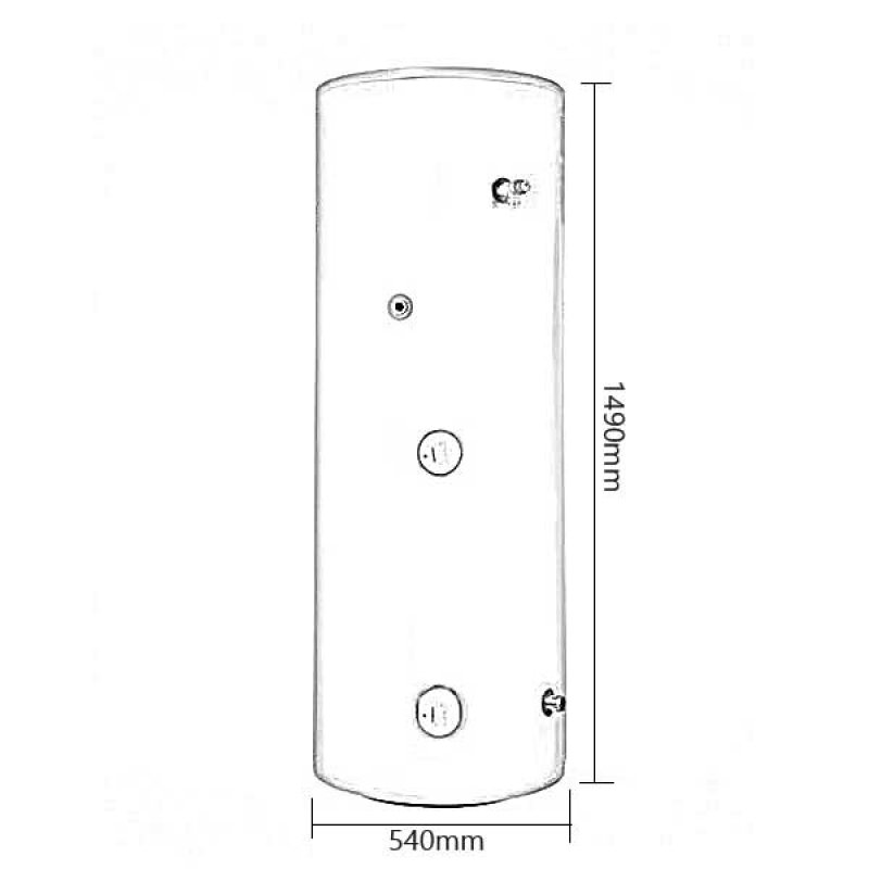 Joule Cyclone Unvented Cylinder | TCEMVD-0200LFD | Direct | 200L